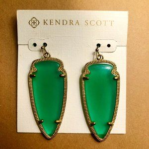 Emerald Green Kendra Scott Skylar Earrings